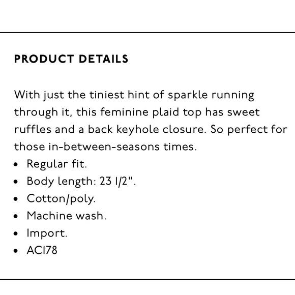 Madewell Ruffle-Yoke Top in Metallic Plaid - Picture 5 of 12